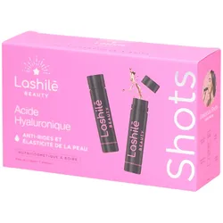 Lashilé Beauty - Shots Hyaluronsäure 150 mg - Anti-Falten und Elastizität der Haut - Nutricosmetic zum Trinken - 14-Tage-Programm - Hyaluronsäure, Zink