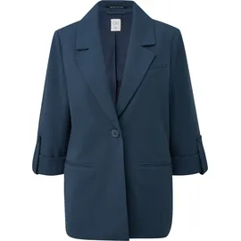 QS Blazer mit Turn-ups - blau - 36
