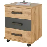 Sconto Rollcontainer ¦ holzfarben ¦ Maße (cm): B: 46 H: 58 T: 40.0