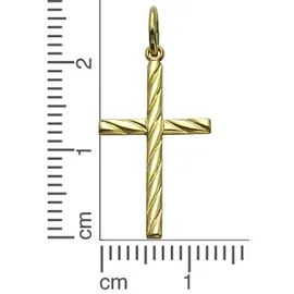 FIRETTI Kreuzanhänger Gold 333