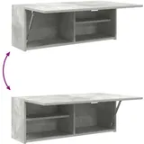 vidaXL Bad-Wandschrank Betongrau 80x25x30 cm Holzwerkstoff