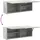 vidaXL Bad-Wandschrank 80 x 25 x 30 cm Grau