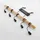 LINDBY Rom 5-flg. 116 cm schwarz Holz