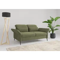 sit&more 3-Sitzer SIT & MORE "Emely, inkl. Sitztiefenverstellung", grün (hellgrün), B:199cm H:92cm T:123cm, 100% Polyester, Sofas, wahlweise mit Bettfunktion, Kopf- & Armteilverstellung