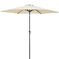 Sonnenschirm Beige Alu Ø300cm UV-Schutz 80+