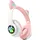 Avizar Bluetooth Kinderkopfhörer Katzenohren Rosa