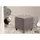 deluke Sitzhocker CELIS Stoff 45 x 46 x 45 cm Taupe