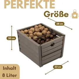 GarPet Kartoffelkiste 2er Set braun
