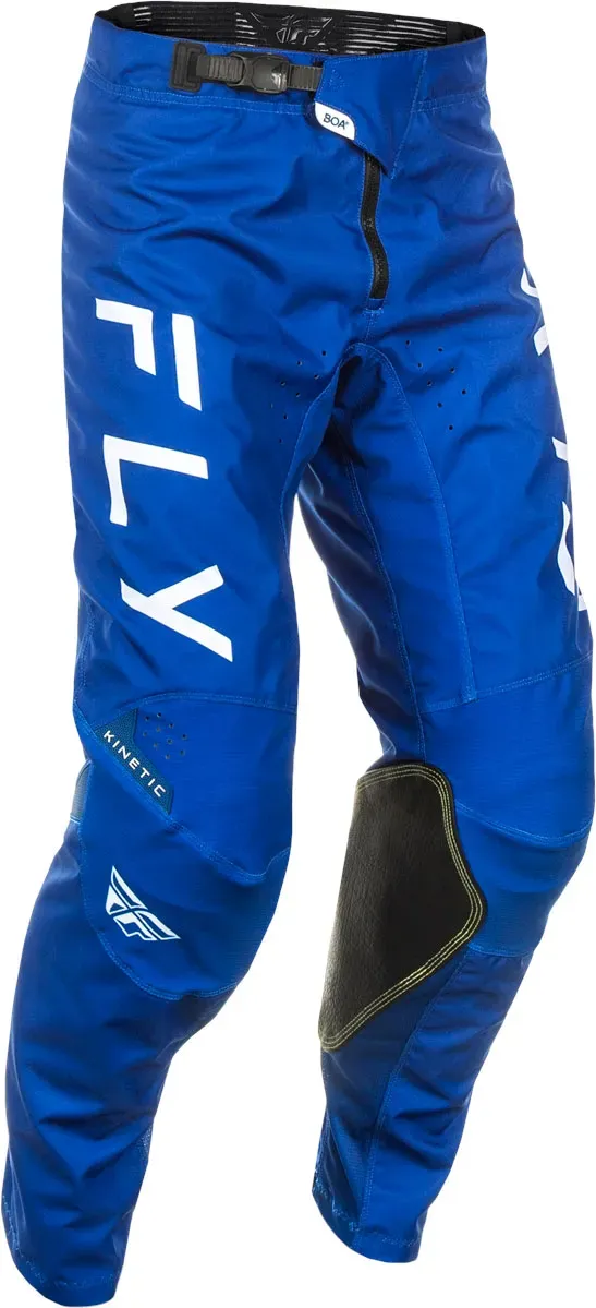 Fly Racing Kinetic Center, Textilhose - Blau/Weiß - 36