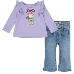 Levi's® Kids Tee and Jeans Set Baby-Mädchen, Babymode (6 - 24 Monate)