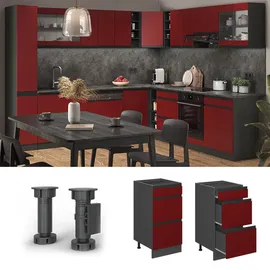 Vicco Schubladenschrank R-Line 40 x 60 x 81,5 cm Rot