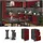 Vicco Schubladenschrank R-Line 40 x 60 x 81,5 cm Rot