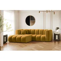 Kaiser Möbel Ecksofa L-form Sofa Grand Modular Stoff Haga und Salvador, Große Auswahl an Farben, moderner Stil, modular gelb