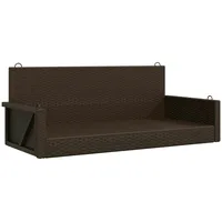 VidaXL Hängebank Braun 119x56x48 cm Poly Rattan