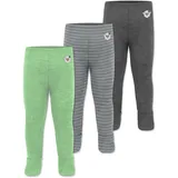 normani Outdoor Sports Normani, Outdoor Sports 3er Pack Baby Merino Unterhose mit Füßen in Anthrazit/Grau/Grün | Gr.: 62,