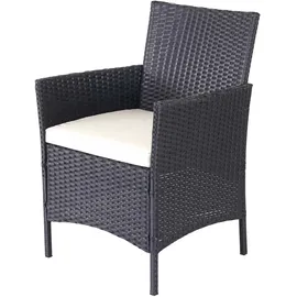 Mendler HWC-D82 Loungeset schwarz/creme
