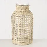 DAHEIM Vase Noriana 21 cm Glas Beige