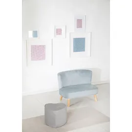 roba Kinderhocker Lil Sofa Herzform grau