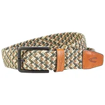 CAMEL ACTIVE Herren Gürtel mit Flechtmuster Beige-Grün, menswear-L - L