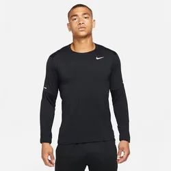 NIKE Herren DF ELMNT CREW, BLACK/REFLECTIVE SILV, XL