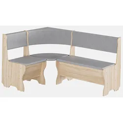 Rodnik Eckbank "Malta" Truhenbank, Holzoptik Sonoma Eiche, Kunstleder