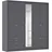 Drehtürenschrank WILDBERG 230 x 231 x 58 cm Grau