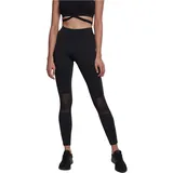 URBAN CLASSICS Mesh Biker Leggings Black XS