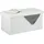 Relaxdays Truhenbank Gepolstert Weiß 76,5 x 38 x 38,5 cm