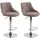 CLP 2er Set Barhocker Lazio Stoff taupe