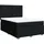 vidaXL Boxspringbett mit Matratze Schwarz 140x200 cm Stoff