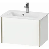 Duravit XViu Waschtisch-Unterschrank XV40780B118 61 x 39 x 40 cm, weiß matt, 1 Auszug, wandhängend champagner matt