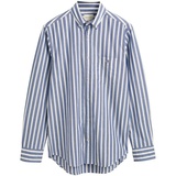 GANT Langarmhemd »REG WIDE POPLIN STRIPE SHIRT«, mit breiten Streifen, Gr. L, N-Gr, college blue, , 31031257-L N-Gr