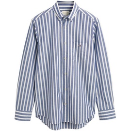 GANT Langarmhemd »REG WIDE POPLIN STRIPE SHIRT«, mit breiten Streifen, Gr. L N-Gr, college blue, , 31031257-L N-Gr