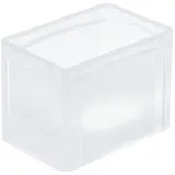 Proregal Transparenter Eurobehälter BasicLine mit geschlossenem Griff HxBxT 22x20x30cm | 9,4 Liter | Eurobox, Transportbox, Transportbehälter,