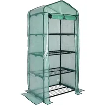 Gardebruk Foliengewächshaus pulverbeschichtet Grün Blankglas 0 mm 0 m2