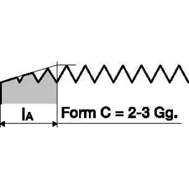 PROMAT Maschinengewindebohrer DIN 5156C G 1/8 Zollx28 HSS-Co ISO 228