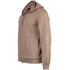 Emporio Armani Basic Terry Reißverschlusspullover - Beige 2XL