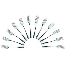 12 solex® Gabeln Baguette silber