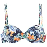 SUNSEEKER Bikini-Top Damen Blau/Orange 40 Cup E