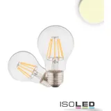 ISOLED E27 LED Birne, 7W, klar, warmweiß, 3er Pack