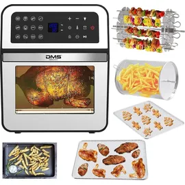 DMS® DMS XXXL 12 Liter Heißluftfritteuse Fritteuse Backofen Heißluftgrill Dörrautomat