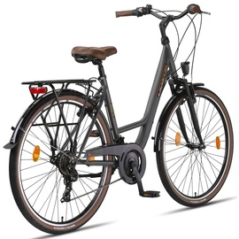 Licorne Bike Violetta Premium City Bike in 28 Zoll - Fahrrad für Mädchen, Jungen, Herren und Damen - Shimano 21 Gang-Schaltung - Hollandfahrrad