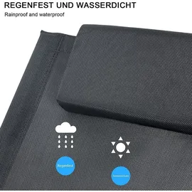 MuCoLa Schaukelliege 160 x 80 x 90 cm anthrazit klappbar