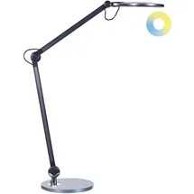 Beliani Beliani, Tischlampe, Schreibtischlampe LED Metall schwarz 34 cm verstellbar ERIDANUS (450 lm)