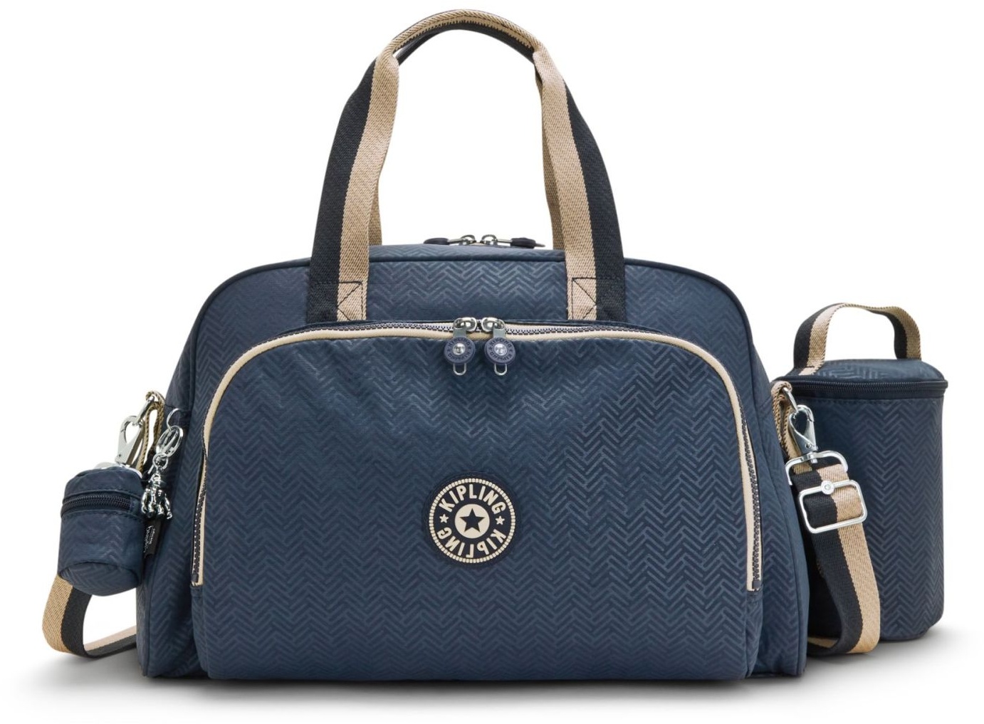 Kipling CAMAMA Babytasche mit Wickelmatte Endless Bleu Emboss