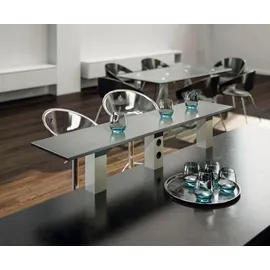 Ebb Thekenfuß Jumbo - Barkonsole schräg - hochwertige Thekenkonsole, Aluminium schwarz