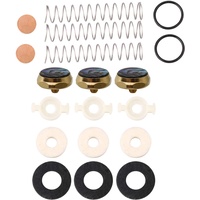 BQLZR 19 x Trompeten-Reparatur-Kits, Ventilführung, Kork-Pad, Feder, Abalone-Muschel, Fingerknopf