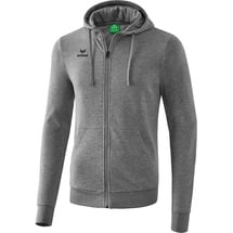 Erima Kinder Basic Kapuzensweat Jacke, grau Melange, 152