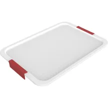 Rotho Aufbewahrungsbox Albris 56 x 40 x 3 cm 1-tlg. rot/weiß