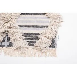 Tom Tailor HOME Teppich »Cozy Kelim« rechteckig 5 mm Höhe handgewebt, mit Fransen, Boho-Style TOM TAILOR HOME schwarz/weiß B : Böden, Teppiche, Moderne Teppiche